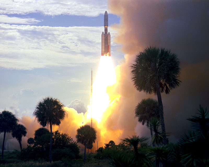 Lanzamiento del Titan III con la Viking I a bordo. Wikimedia Commons